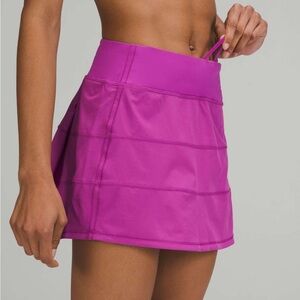 lululemon Pace Rival MR Skirt in plum (pink purple), size 2 women’s sports skirt